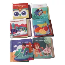 Libros Tela Suave Para Bebes Estimulación Temprana 6 Libros