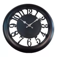 Reloj De Pared Moderno Negro 30 Cm LG