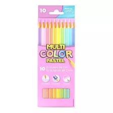 Lápis 10 Cores Multicolor Faber Castell Tons Pastel