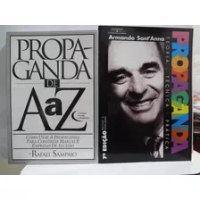 2 Livros Propaganda: Teoria, Técnica E Prática Armando Santanna 7º Edição + Propaganda De A A Z Rafael Sampaio 
