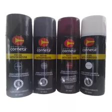 Kit 4 Pintura Anticorrosiva Corneta Negro Gris Rojo Blanco