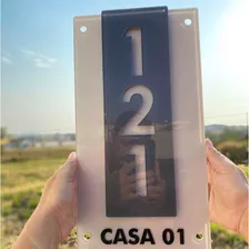 Algarismo Residencial Em Acrílicos , Personalizado Placa 3d