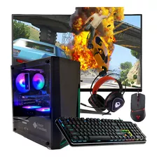 Pc Torre Gamer Amd - 16gb Ram - Ssd 480gb + Combo + Monitor