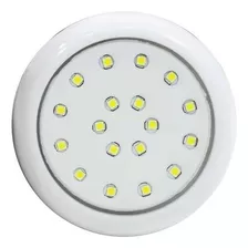 2x Luminária Piscina Led Smd Ø80mm 18w Luz Azul St1088