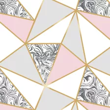 Papel De Parede Zara Mármore Rose Gold Autocolante Lavavel