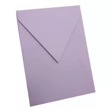 120 Envelopes Coloridos Papeis Color Plus 180g 15x21 Bico