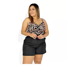 Cropped Plus Size De Alça Premium Do 44 Ao 56 Exclusivo 