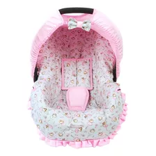 Kit Capa Bebe Conforto E Capota - Bailarina Rosa Nova 