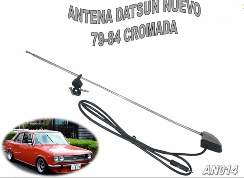 Antena Para Radio Am-fm Para Datsun 79-84 Dos Puntos Cromada Foto 2