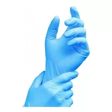 Guantes De Examen Descartables Nitrilo Azul Caja X 100 U.