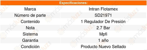 Regulador Presion Gasolina F-150 Heritage (2004) Intran Foto 3