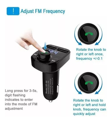 Transmisor Receptor De Audio Estreo Fm Bluetooth Mp3 P/auto Foto 9