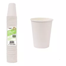 50 Vasos Cartón Biodegradables 360cc 