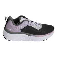 Tenis Mujer Court 1102t Gris Lila Plataforma Gym Running