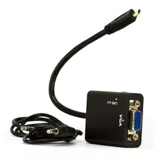 Cabo Adaptador Micro Hdmi Para Vga Com Áudio