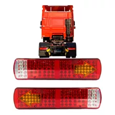 Par Sinaleira Led Caminhão Carreta Baú Truck Tanque 12v 24v