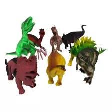 Set 8 Dinosaurios Plásticos 14-18 Cm 