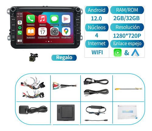 Android Estereo Radio Para Vw Jetta Amarok Bora Mk6 Gol Eos Foto 2