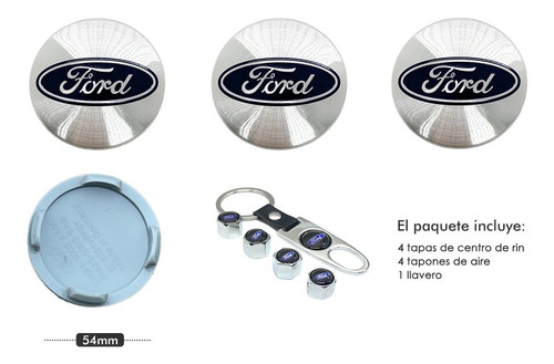 4 Tapas Centro De Rin Para Ford 54 Mm Focus Fiesta Escape Foto 2