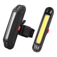 Lanterna Led Traseira Bicicleta Recarregável Usb 2cor/5pisca