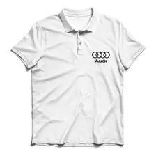 Remera Polo Chomba Moda Masculina Bordada Logo Audi