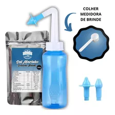 Irrigador Nasal + Solução Nasal 500g + Colher Medidora