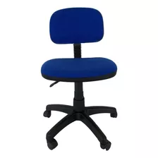 Silla De Oficina Secretarial Económica L100 Color Azul Material Del Tapizado Tela