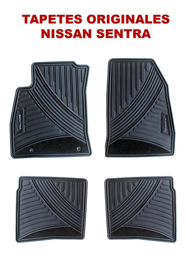 Tapetes Originales Nissan Sentra 2013-2019 Letra Gris Foto 2