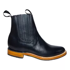 Botin Charro Vaquero Punta Redonda 100% Piel Premium Hombre