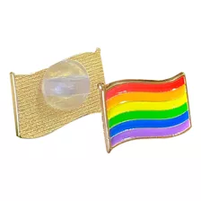 Pin Botton Lgbt Arco Iris Bandeira Parada Gay Orgulho 20 Und