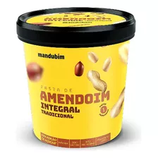 Pasta De Amendoim Integral Mandubim 1,02kg 3 Unidades