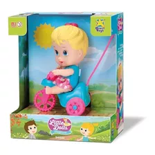 Boneca Little Dolls Playground Triciclo Menina Divertoys