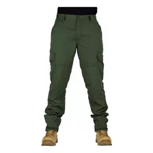 Calça Cargo Militar Tática Reforçada Preta Rip Stop Poly