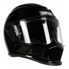 Casco Simpson Speed Bandit Negro Brillante + Visor Negro