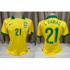 Brasil Seleção Brasileira Nike #21 2013 Jogo Leandro Damião