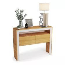 Mueble Mesa Recibidor Con Dos Puertas Diseño Minimalista