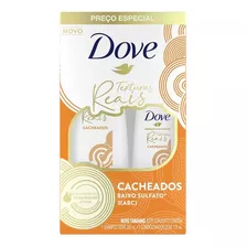 Kit Dove Texturas Reais Cacheados Shampoo 350ml + Condiciona