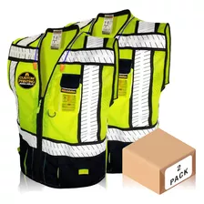 Chaleco De Seguridad Kwiksafety 2 Xl Amarillo Y Negro