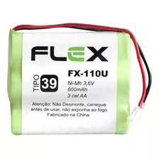 Bateria Para Telefone Sem Fio Tipo 39 3.6v 600mah Ni-cd Flex