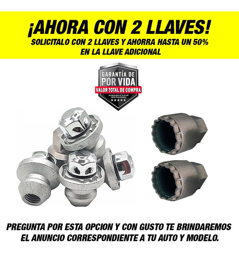 Tuercas Birlos Seguridad Mazda Mx 5 Hatchback  Ha3/m Galaxyl Foto 6