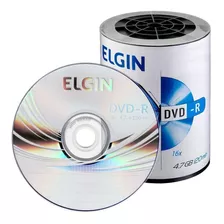 Dvd Virgem Gravável Logo Dvd-r 4.7gb/120min 16x Elgin 100un