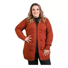 Sobretudo Beatriz Em Tricot Plus Size R:1137