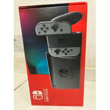 Nintendo Switch V2 Preto Cinza 32gb + Cartão Sd 128gb Seminovo Loja Física Perfeito Estado