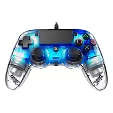 Controlador Iluminado Con Cable Ps4 Pro Nacon - Azul