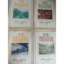 4 Revistas Siemens 1,2,3 E 4 De 1928 Ilustradas Propagandas