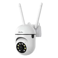 Cámara De Seguridad Kolke 2mp Colorvu Ptz Audio Color Blanco