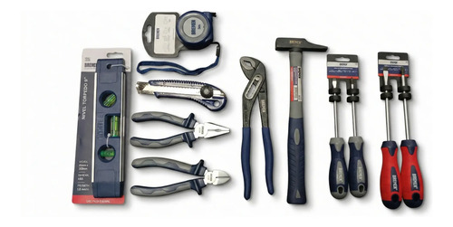 Set Caja Herramientas Reforz 16 Bremen Hogar N1 - 12pz Dgm Azul