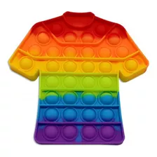 Pop It De Silicona Forma Camiseta Multicolor Ub