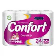 Papel Higiénico Confort 22 Metros X 24 Rollos