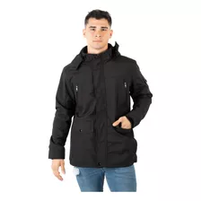 Parka Hombre Impermeable Capucha Desmontable